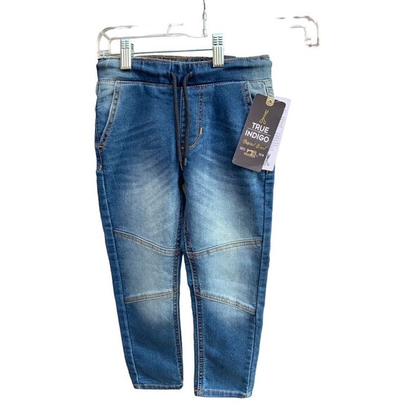 TRUE INDIGO NWT STRETCH KNIT DENIM GIRLS 5 POCKETS ALL SEASON PULL ON DRAWSTRING - Picture 11 of 13